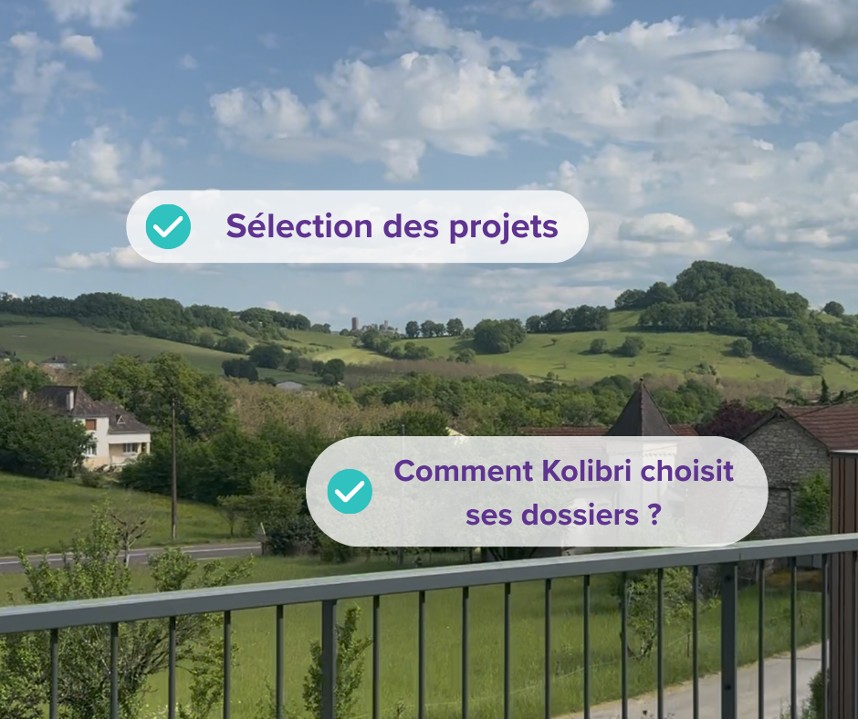 Sélection des projets Kolibri : paysage rural du sud-ouest illustrant le financement participatif local